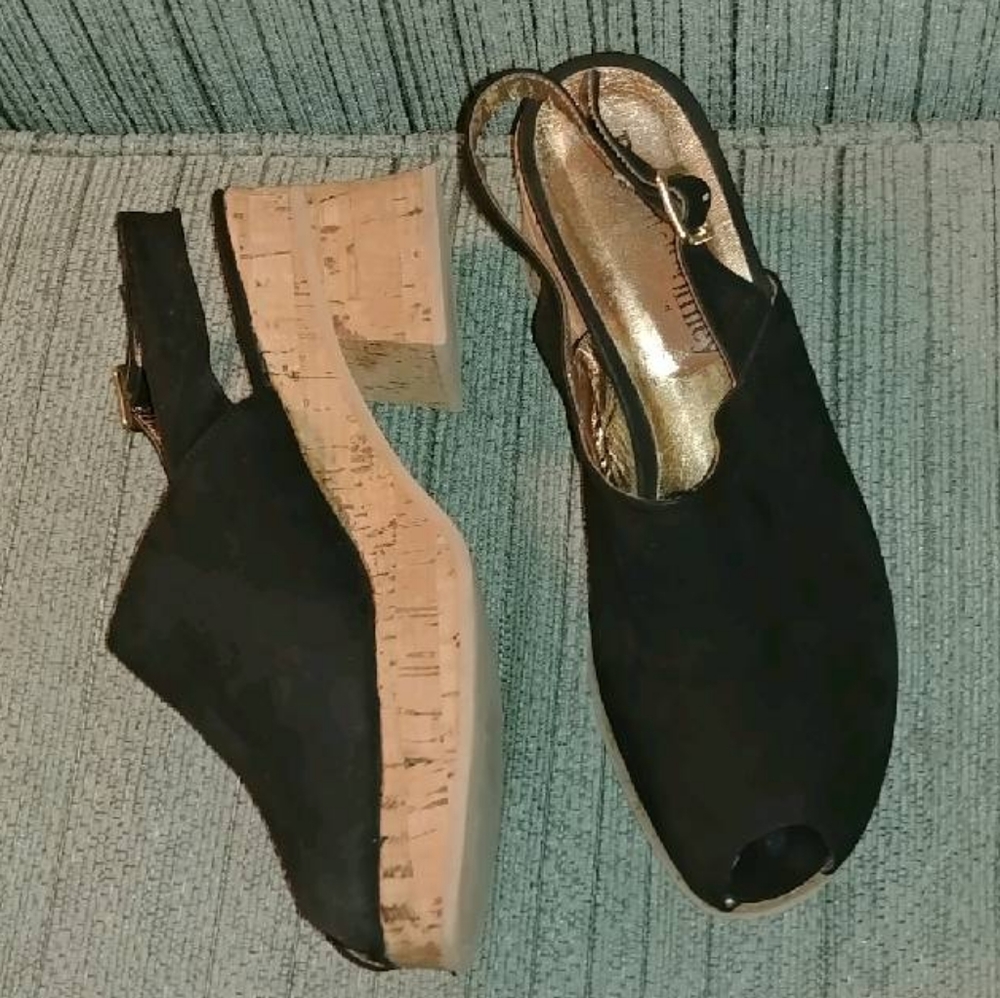 Russell & Bromley peeptoe slingbacks